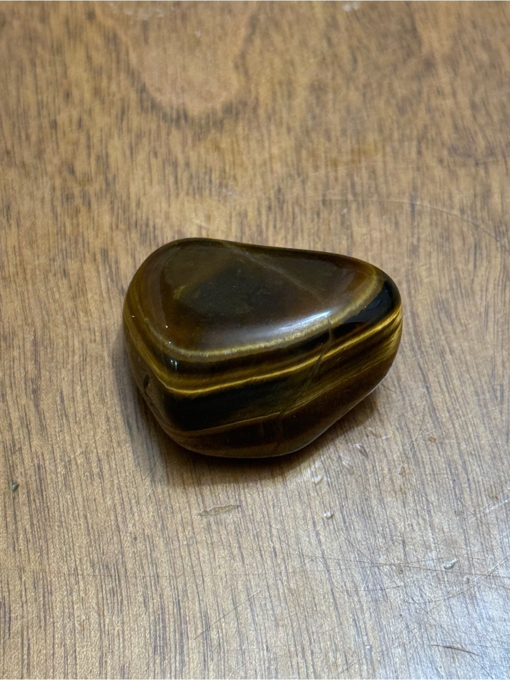 Polished Tiger's Eye Stone - Brown and Gold Tones